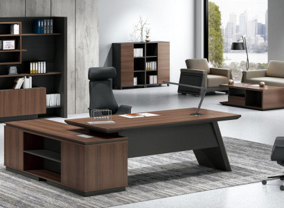 Luxurious computer desk and document storage cabinet